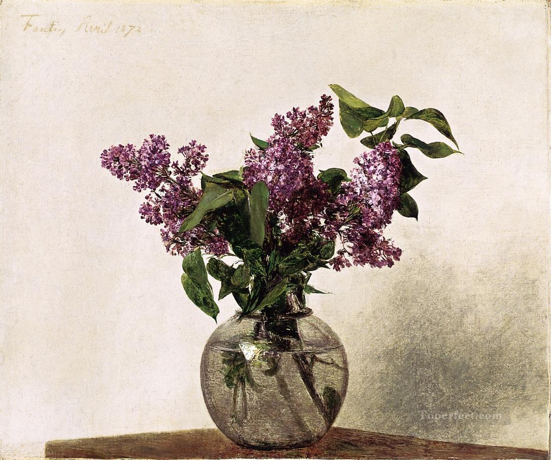 Lilacs flower painter Henri Fantin Latour Oil Paintings
